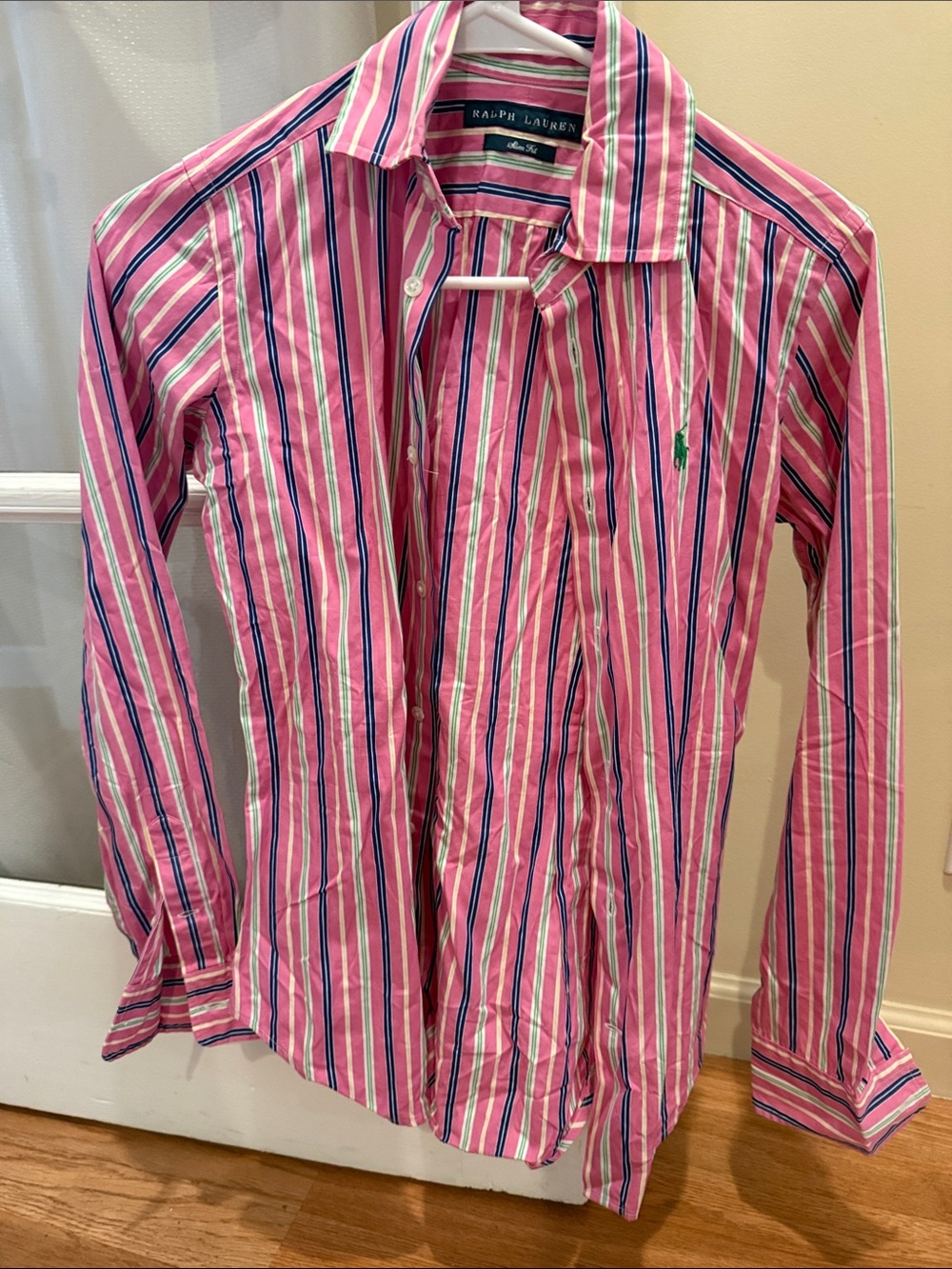 Ralph Lauren Pink Multi-Stripe Button-Down Shirt